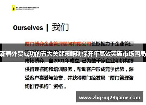 新春外贸成功的五大关键策略助你开年高效突破市场困局