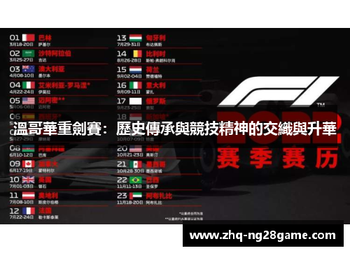 溫哥華重劍賽：歷史傳承與競技精神的交織與升華